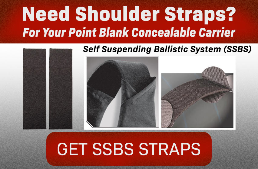 need shoulder straps for your point blank concealable carrier? self suspending ballistic system - get straps