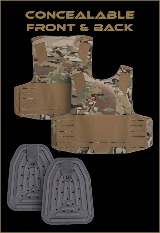 concealable front and back