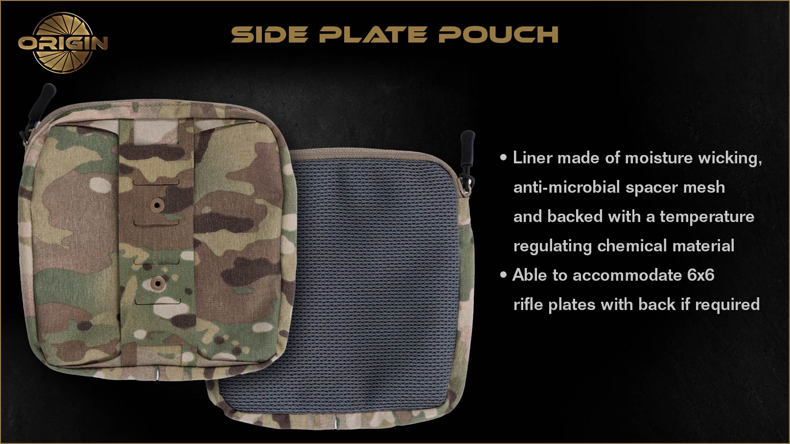origin side plate pouch